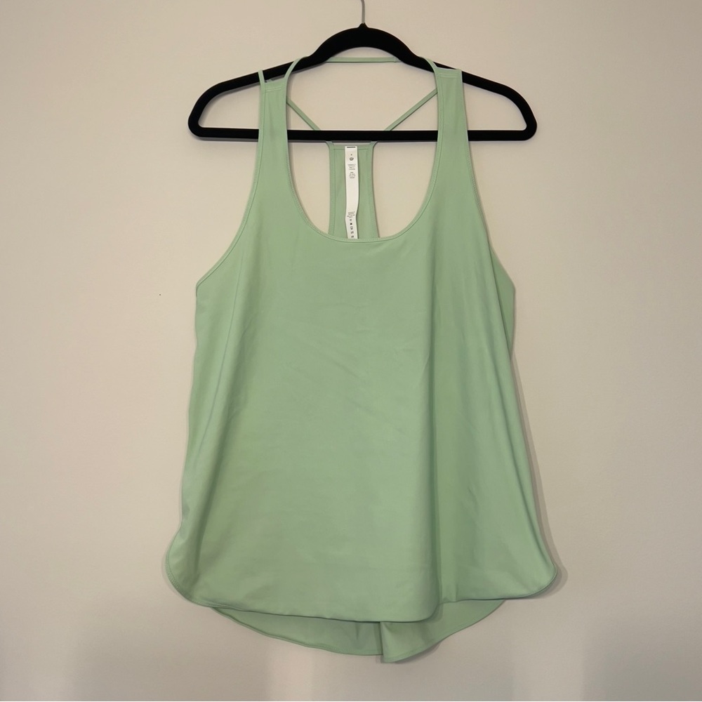 Lululemon Athletica Green Sleeveless Racerback Relaxed Tank Top